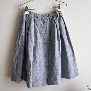 MOON Grey A-line Flair Skirt Size Small NWT